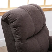 HOMCOM Massagesessel mit Aufstehhilfe, Relaxsessel mit Aufstehhilfe, inkl. Fernbedienung, USB-Schnittstelle, Braun(m-7)