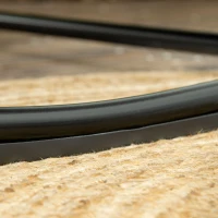 Outsunny Outdoor PE Rattan Rocking Chair, Patio Luxury Round Wicker Garden Porch Furniture w/ Thick Cushion, Natural Wood Finish(m-9)