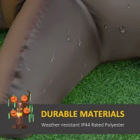 HOMCOM 2.4m Halloween Inflatable Ghost Tree with 4 Pumpkins 2 Build-in LEDs, Blow Up Inflatables for Halloween Party Yard Lawn Outdoor Indoor Decoration(m-5)