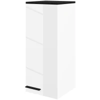 HOMCOM Armadietto Bagno da Parete con 3 Ripiani e Mensole Regolabili, 30x32x73 cm, Bianco(m-10)