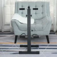 HOMCOM Pedaltrainer für Senioren extra Leise Mini Heimtrainer mit LCD Display Befestigungsband Arm- und Beintrainer Bewegungstrainer Tischfahrrad Mini Bike Fitnessgerät für Zuhause Büro(m-2)