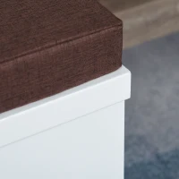 PawHut Katzenhaus Sitzhocker Hocker 2 In 1 Katzenhöhle Katzenwohnung MDF Weiß 41 x 30 x 36 cm(m-9)