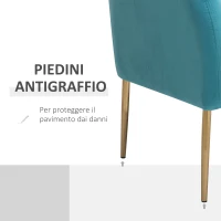 HOMCOM Divano 2 Posti Seduta Imbottita Schienale e Braccioli, Arredamento Soggiorno, Sala, Ufficio, Verde, 124x73x76cm(m-7)