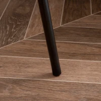 HOMCOM Lámpara de Pie con Trípode de Metal Pantalla de Tela E27 Máx. 40W e Interruptor de Pie Diseño Moderno para Salón Estudio Dormitorio 50x50x170 cm Blanco y Negro(m-9)