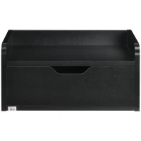 HOMCOM Set de 2 Mesitas de Noche de Pared Mesillas Flotantes con 1 Cajón para Dormitorio Habitación 40x30x19,5 cm Negro(m-7)