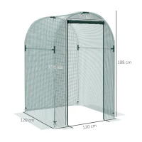 Outsunny 120 x 120cm Mini Polytunnel Greenhouse(m-3)