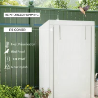 Outsunny Four-Tier Mini Greenhouse - Grey/White(m-4)