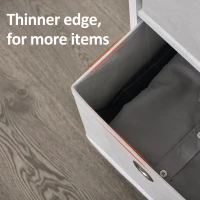 HOMCOM Portable Non-woven Fabrics Chest of Drawers Organize Cabinet Storage Cabinet w/ 6 Drawer, White(m-5)