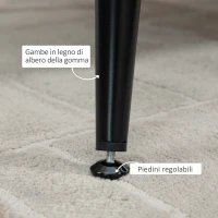 HOMCOM Divano 2 Posti in Velluto con Gambe in Metallo e Schienale a Conchiglia, 132x66x80cm, Verde(m-6)