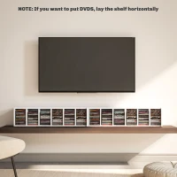 HOMCOM Set of Two 102 CD Storage Units - High Gloss White(m-8)