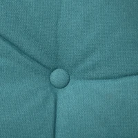 HOMCOM Upholstered Recliner Armchair with Footstool Set, Modern Button Tufted Accent Chair with Adjustable Backrest, Cushions, Wood Legs and Side Pockets for Living Room, Bedroom, Home Study, Blue(m-7)