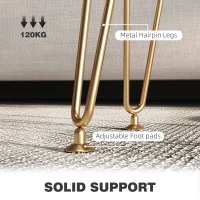 HOMCOM 5L Velvet-Feel Storage Ottoman - Green(m-7)