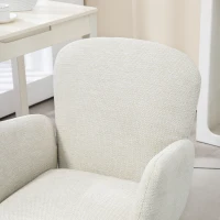 HOMCOM Fauteuil de bureau contemporain dossier accoudoirs grand confort hauteur réglable pivotant 360° piètement chromé(m-8)