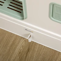 PawHut Cat Litter Box, Hooded Cat Litter Tray, with Drawer Pan, Scoop, Deodorants(m-8)