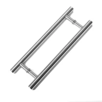 HOMCOM Porta Scorrevole Interna in Vetro Smerigliato e Satinato con Binario B2 e Maniglia per Bagno Cucina Studio Vetro 205x 77,5x 0,8cm(m-8)