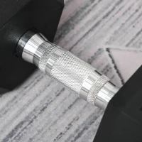 HOMCOM 2x20kg Rubber Hex Dumbbell Portable Hand Weights Dumbbell Home Gym Workout Fitness Hand Dumbbell(m-8)