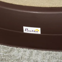 PawHut Escalera para Mascotas de 3 Peldaños Plegable Escalón para Perros Gatos para Cama Sofá 49x38x38 cm Marrón(m-9)