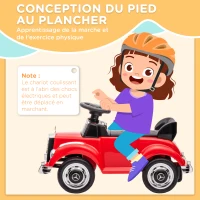 AIYAPLAY Porteur Enfants Voiture Licence Mercedes-Benz 300S 18-48 mois coffre rangement sous le siège rouge(m-7)