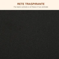 PawHut Brandina per Cani Rialzata con Cuscino Rimovibile, Cani fino a 30kg, 120x80x30cm(m-6)