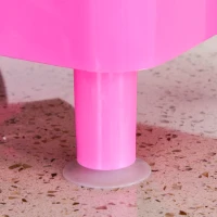 HOMCOM Machine à barbe à papa Cotton Candy Appareil 3-5 minutes pour une barbe à papa 550 W max. en Rose(m-9)