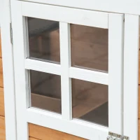 PawHut Gallinero de Madera Exterior Jaula para 2-4 Gallinas de 2 Niveles con Nido Techo Asfáltico Abatible Corral de Alambre Bandeja Extraíble y Rampa 192,7x78,9x111 cm Naranja(m-9)