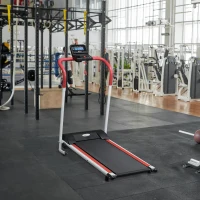 HOMCOM Tapis Roulant Elettrico Professionale Pieghevole Salvaspazio con Schermo LCD, per Casa e Ufficio, Velocità 10km/h(m-2)