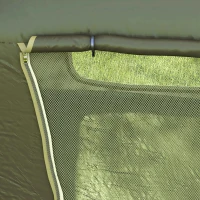 Outsunny 2-in-1 Campingbett, wasserdichte Zeltplane, verstellbare Metallbeine, bis 180 kg, 215 x 80 x 125cm, Grün(m-8)