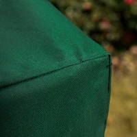 Outsunny Copertura per Dondolo da Giardino a 3 Posti in Tessuto Oxford con Chiusura a Corda, 240x133x185 cm, Verde(m-8)