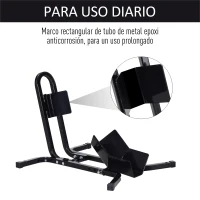 HOMCOM Caballete de Moto Delantera, Soporte para Rueda Delantera de Moto Ajustable en 3 Niveles de Metal Robusto, para Ruedas ∅43, 48, 53 cm, Negro(m-5)