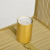 HOMCOM Wandleuchte im Vintage-Design, Wandlicht, E 27 Fassung, 40 W.  Kippschalter, Goldfarben(m-9)