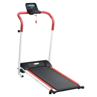 HOMCOM Tapis Roulant Elettrico Professionale Pieghevole Salvaspazio con Schermo LCD, per Casa e Ufficio, Velocità 10km/h(m-1)