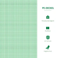 Outsunny Mini-Gewächshaus Frühbeet Foliengewächshaus, wetterbeständig, 180 x 92 x 92 cm, Grün(m-4)