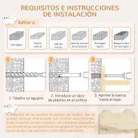 PawHut Juego de Escalada para Gatos de Pared Estantes para Gatos 4 Piezas Hamaca Nido Plataformas para Saltar Beige(m-7)