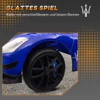AIYAPLAY Rutschauto, Lizenzfahrzeug, interaktive Hupen- und Musikknöpfe, Kunststoff und Stahl, Blau, 65 x 29 x 37 cm(m-7)
