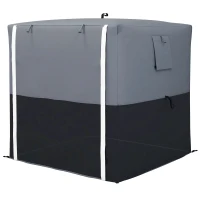 Outsunny 2 x 2m Pop-Up Gazebo, with Accessories - Black(m-11)
