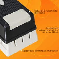 HOMCOM Steppbrett Aerobic Fitness Heimtrainer Stepper 3fach höhenverstellbar(m-6)