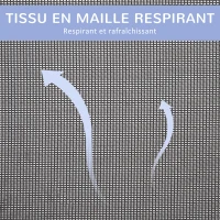 PawHut Lit sur pieds XXL pour chien chat lit de camp animal 92L x 76l x 18H cm bleu marine(m-5)