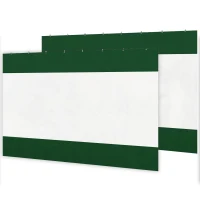 Outsunny Set of Two 3 x 2m Replacement Pergola Panels - Green(m-1)