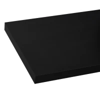 HOMCOM Mueble de TV Mesa Flotante para Televisión hasta 60 Pulgadas en la Pared con 2 Estantes Madera 152,4x29,8x21 cm Negro(m-9)