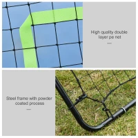 HOMCOM Rebounder Net Playback Game Spot Target Ball Rebounders Training Equipment Play Teaching(m-6)