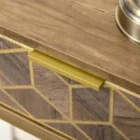 HOMCOM Mobile Consolle da Ingresso con 2 Cassetti e Ripiano in Legno, 99x35x86cm(m-8)