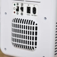 HOMCOM Frigo Portatile da 60W con Capacità 4L, Divisore Removibile e Maniglia, 25.8x20.5x26.3 cm(m-9)