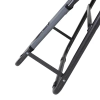 Outsunny Chaise Longue inclinable transat Bain de Soleil fauteuil relax jardin 2 en 1 Pliant têtière Amovible Charge Max. 136 Kg Toile Oxford Facile d'entretien Gris Clair(m-8)