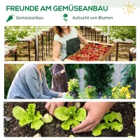 Outsunny Foliengewächshaus Innenhof Balkon Mini-Tragbarer Metallrahmen warmer Gartenschuppen Stahl PE-Kunststoff Grün 100 x 50 x 150 cm(m-7)