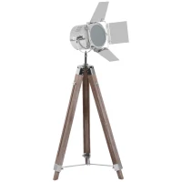 HOMCOM Stehleuchte Stehlampe Leselampe Standleuchte höhenverstellbar DreiBein E14 L65 x B65 cm(m-10)