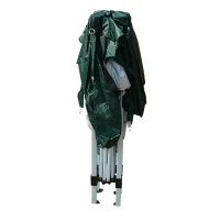 Outsunny Tonnelle tente de réception barnum pop-up pliant 3 x 3 x 2,55 m 4 parois amovibles + sac de transport vert(m-5)