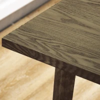 HOMCOM Mesa de Comedor Rectangular Mesa para Salón con Patas de Madera de Pino 98x60x76,5 cm Natural(m-9)