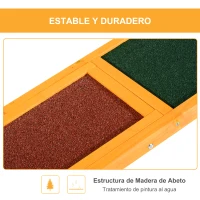 PawHut Balancín para Perros Agility Ejercicio Entrenamiento para Mascotas con Superficie Antideslizante Carga Máxima de 50 kg 180x30x30 cm Mutlicolor(m-6)
