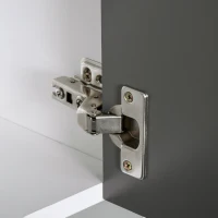 HOMCOM Küchenschrank Hochschrank mit 2 Türen Regal Mikrowellenregal Küchenbuffet mit unterem Aufbewahrungsschrank und 3 Schubladen Kommode Spanplatte Stahl Grau+Weiß 60 x 40 x 160 cm(m-9)