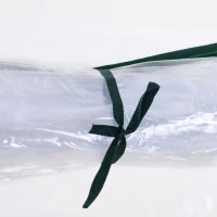 Outsunny Invernadero de Exterior 200x100x80 cm Invernadero de Jardín Tipo Túnel con Marco de Acero y Cubierta de PVC Invernadero Pequeño para Cultivo de Plantas Tomates Transparente(m-8)